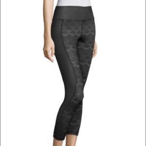 Vineyard Vines Black Scallop-Print Leggings